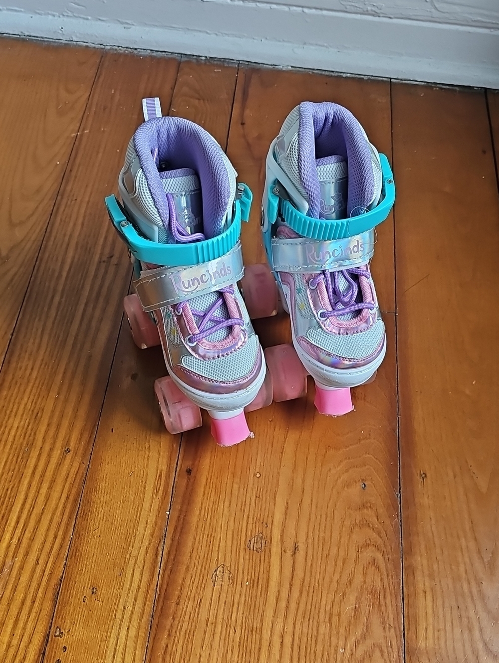Kids Roller Skates in Purple & Teal by